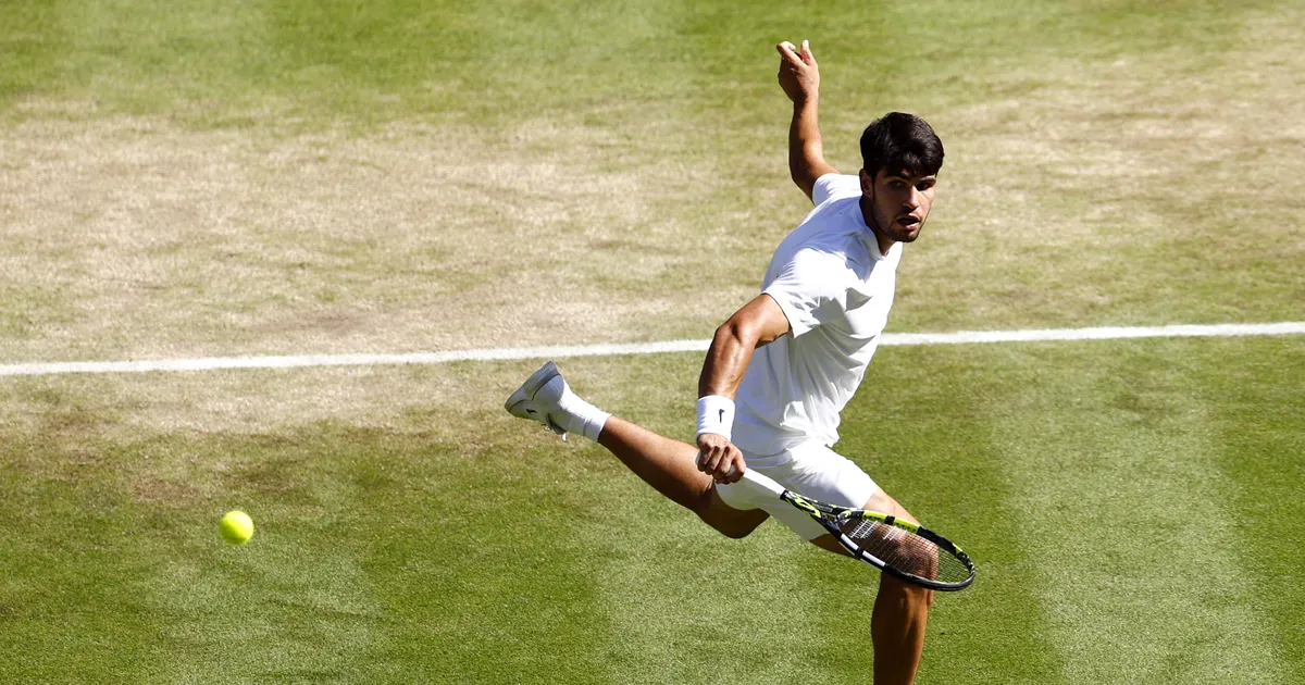 VIDEO ⟩ Alcaraz marssis mõõduka pingutusega finaali, jätkates vägevat Wimbledoni-seeriat