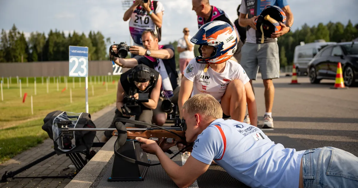 VIDEO JA GALERII ⟩ Laskesuusatamist proovinud Ott Tänak: telekast vaadates tundub palju lihtsam