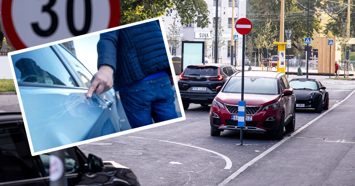 FOTO ⟩ «Peab vajalikuks rikkuda parkivaid autosid...» Tallinnas Kalamajas liigub ringi vandaal