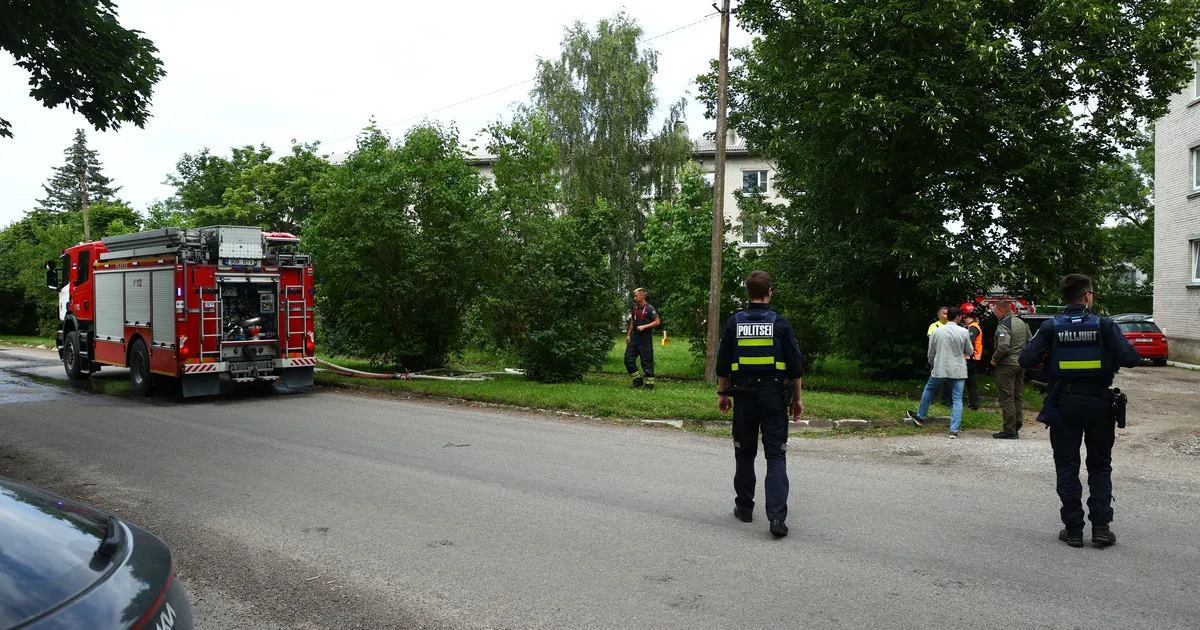 FOTOD SÜNDMUSKOHALT ⟩ Rummu kortermajas tunti keemialõhna, ohtu ei tuvastatud