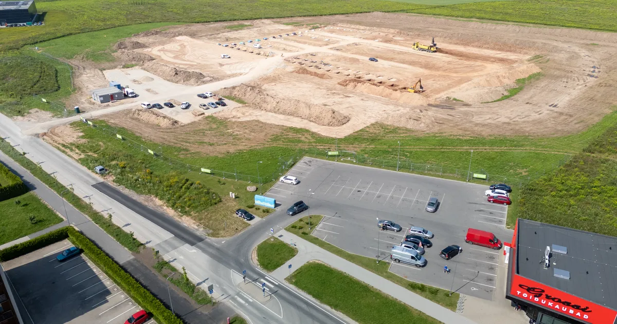 Tartu külje all algas K-Rauta poe ehitus