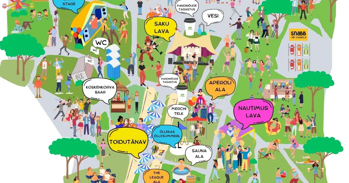 KAART JA KKK ⟩ Õllesummeri orienteerumiskaart ja kohaletuleku meelespea