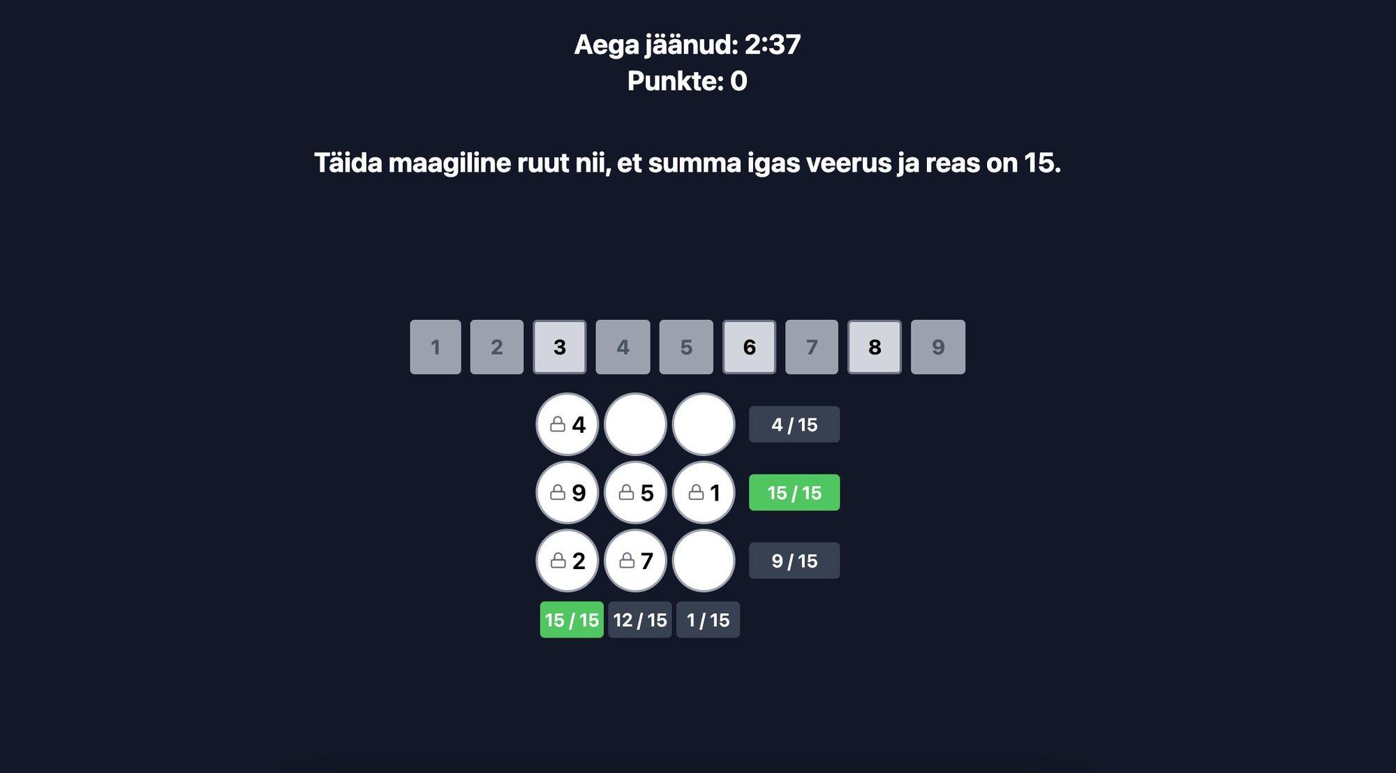 Kui nutikas ja hea reaktsiooniga sa oled? Pane end proovile!