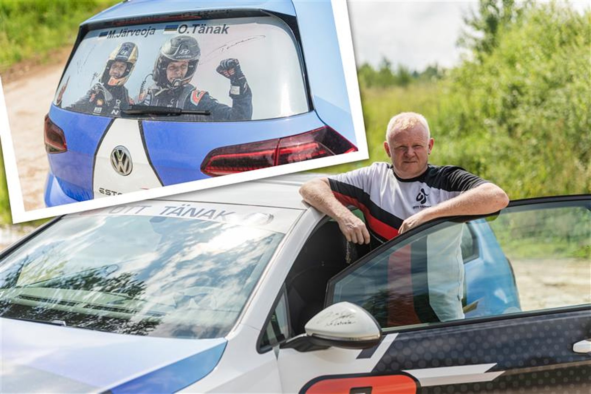 FOTOD | Tänaku suur austaja tuli Rally Estoniale erilise autodisainiga. „Suur unistus on sõita tema ralliautoga“