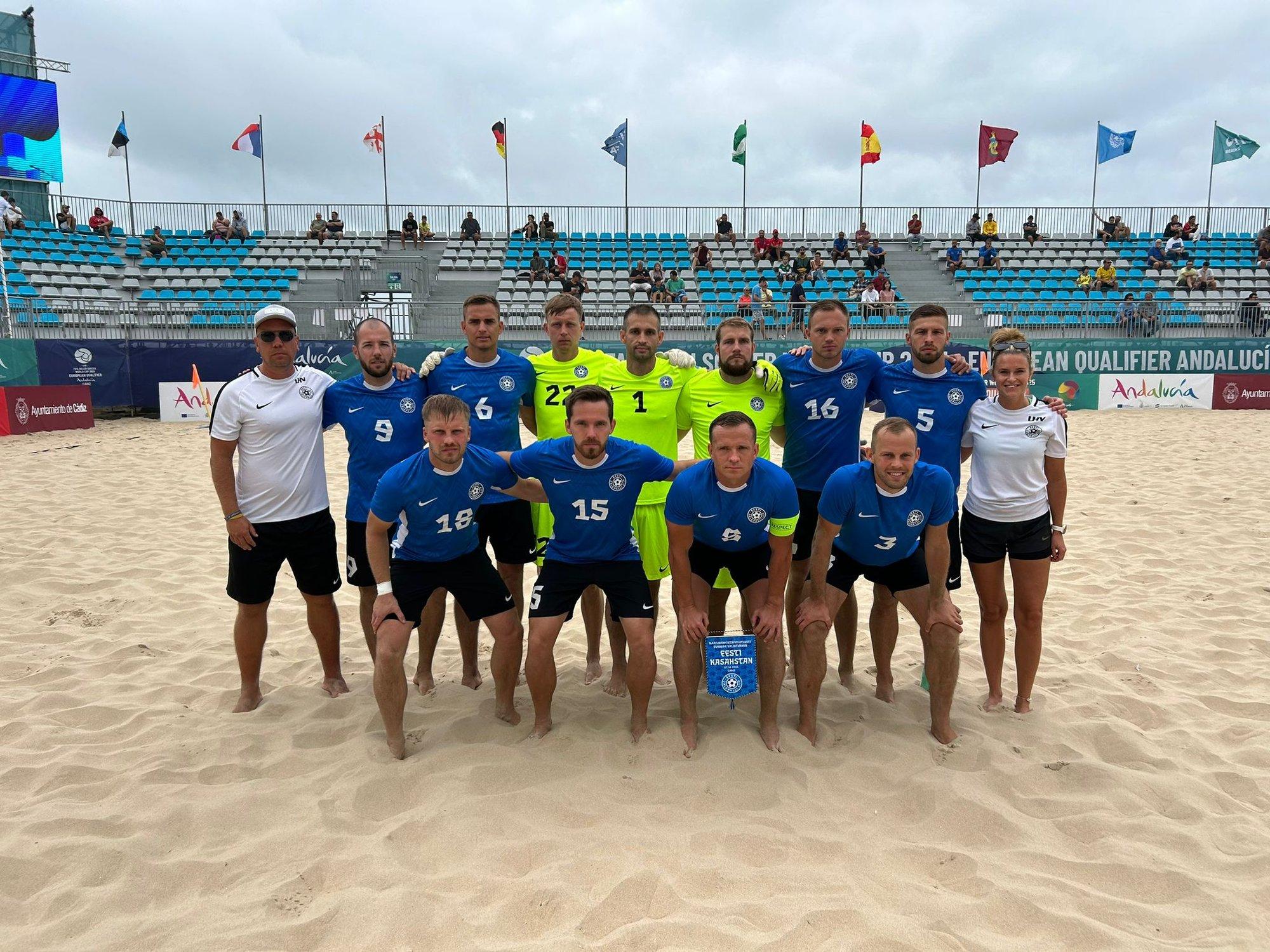 Eesti rannajalgpallikoondis lõpetas Euroliiga etapi punktideta