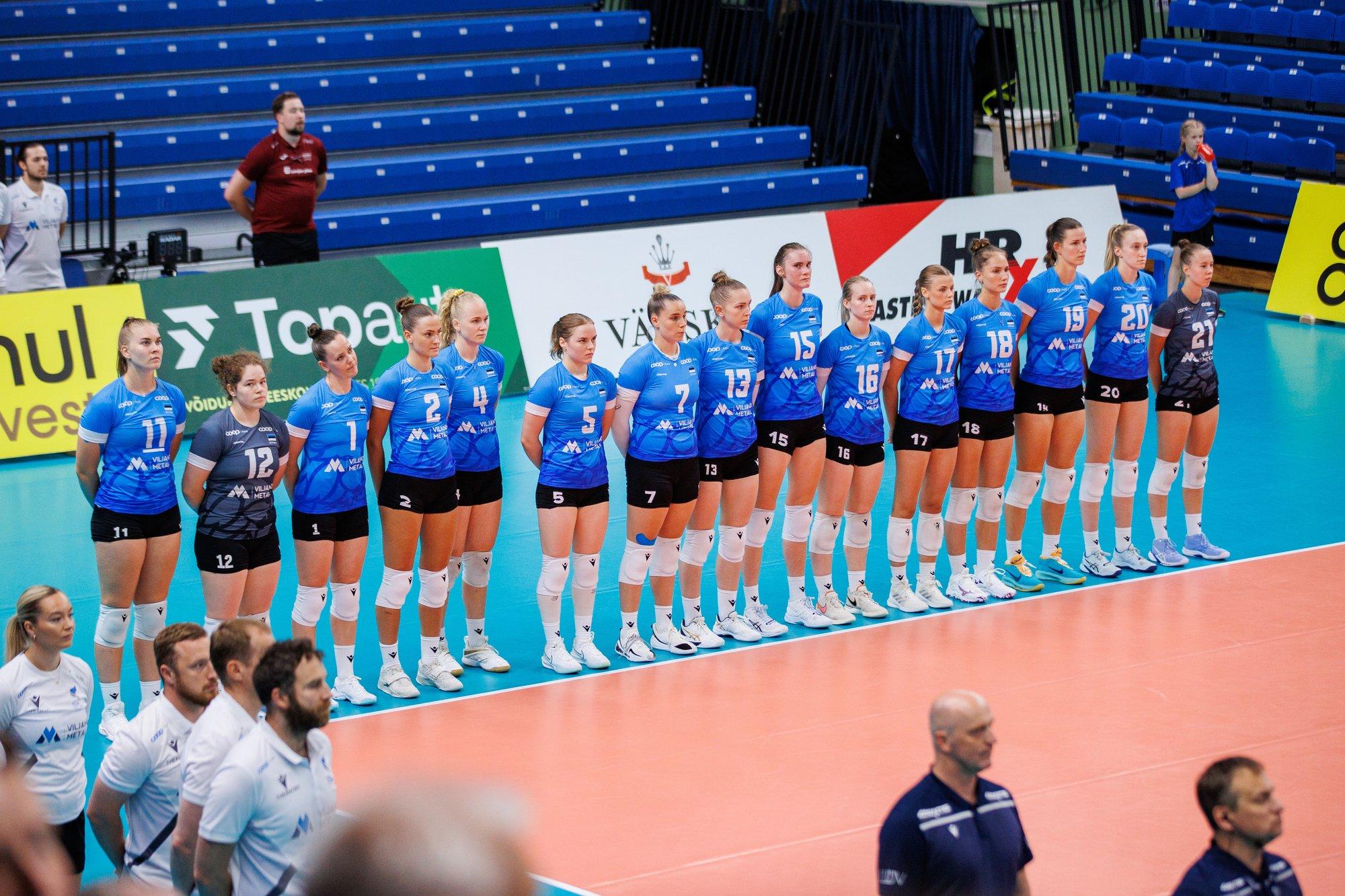 Eesti võrkpallinaiskond kaotas valikmängus kindlalt Sloveeniale ning jäi ilma ühest võtmemängijast