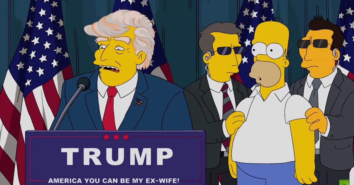 «Simpsonid» ennustavad: Elon Musk põrutab Marsile ja Donald Trumpi ootab ees kurb saatus