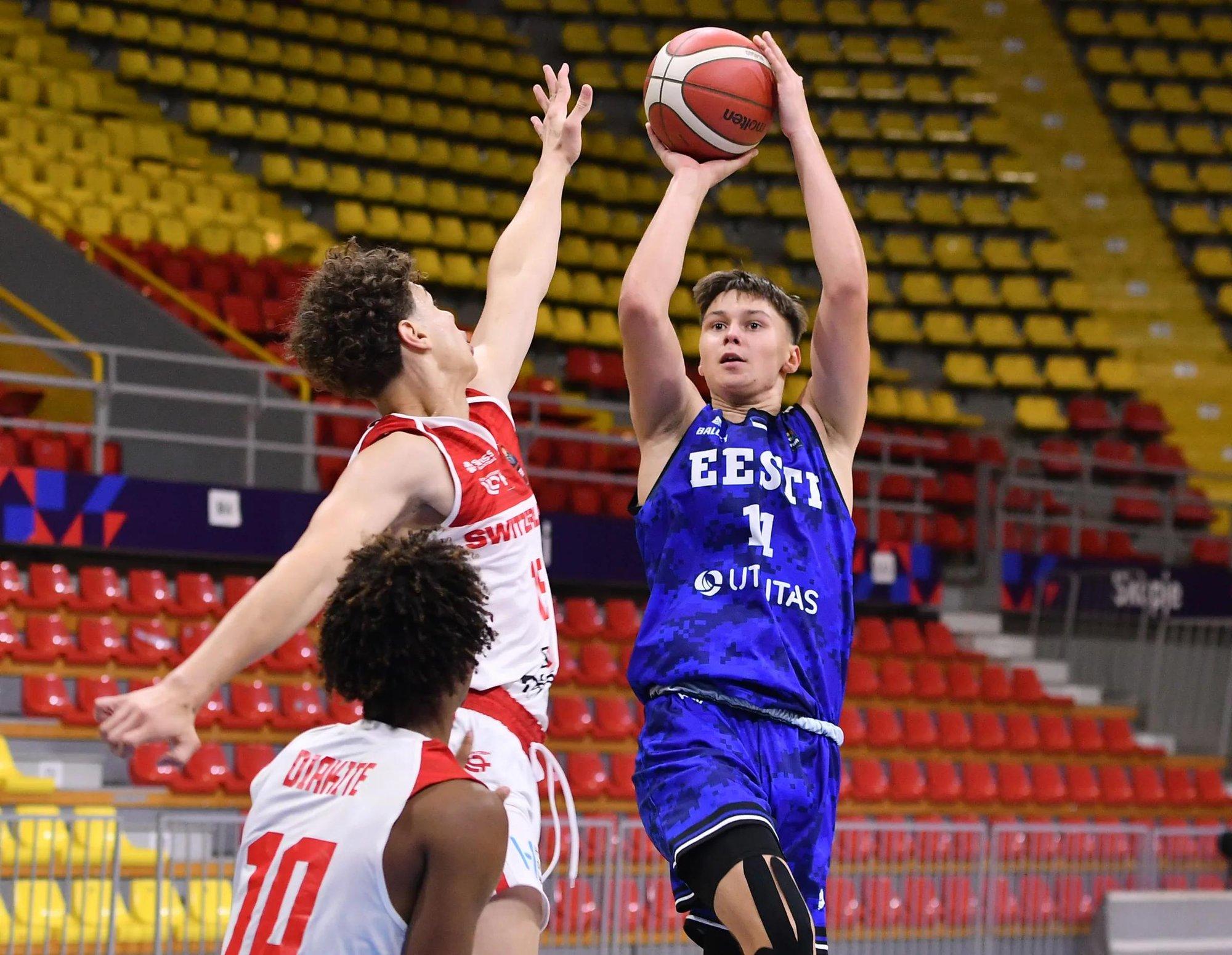 Eesti U18 korvpallikoondis kaotas Balti matši esikohta otsustanud mängus suurelt Leedule