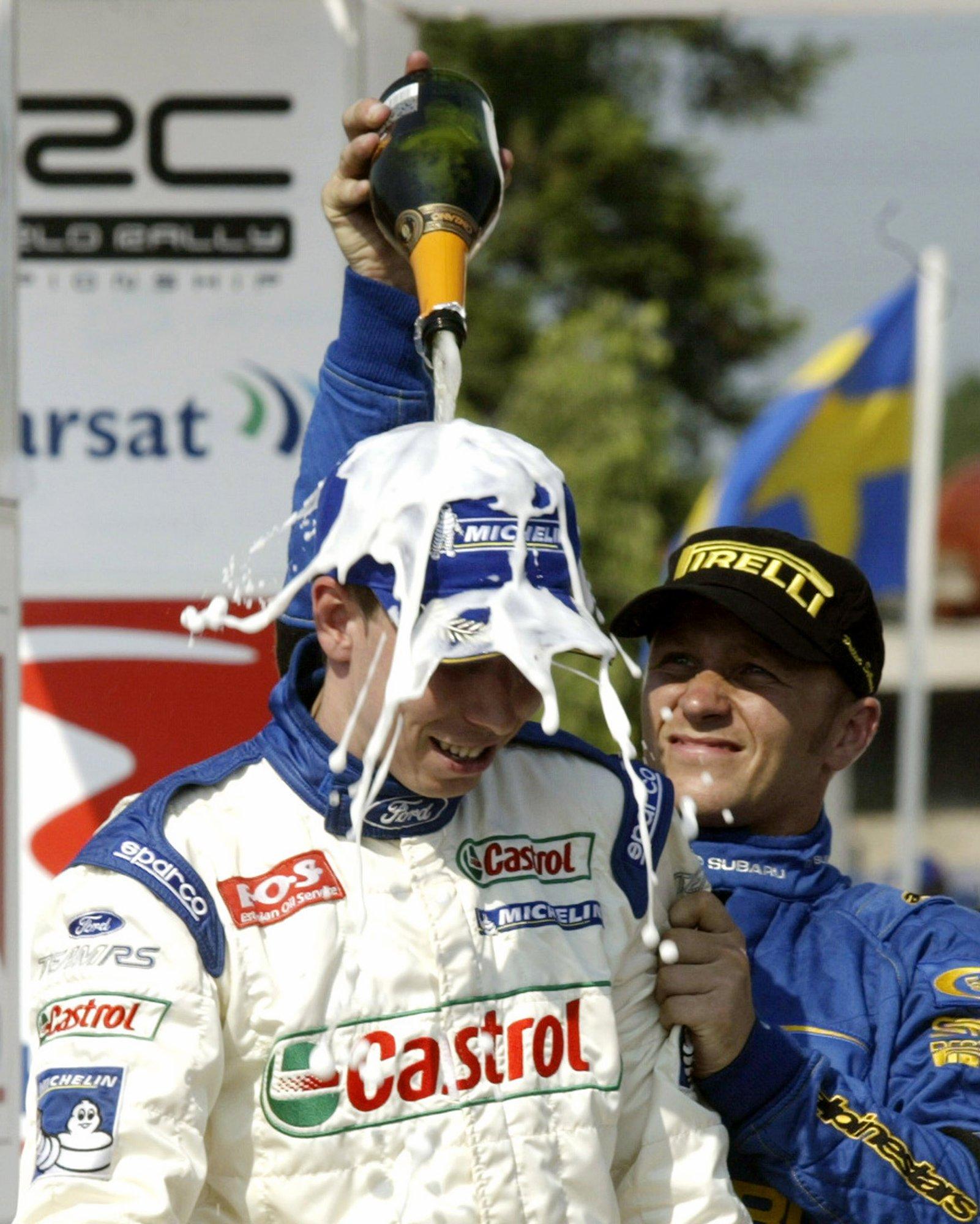 Petter Solberg sai poja võidu järel Markko Märtinilt fantastilise sõnumi. „Ta on ikka nii tore kutt!“