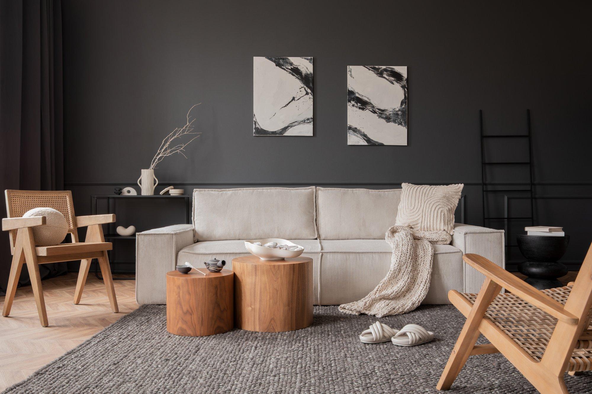 Tumedad toonid interjööris — mis on nende plussid ja miinused? Nippe, kuidas tumedates toonides kodu kujundada