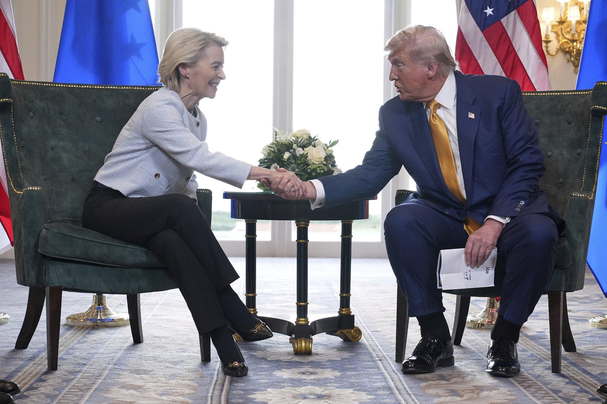 Donald Trump ja Ursula von der Leyen lõid tollitariifide osas käed. USA riigipea taandus eelnevast ähvardusest