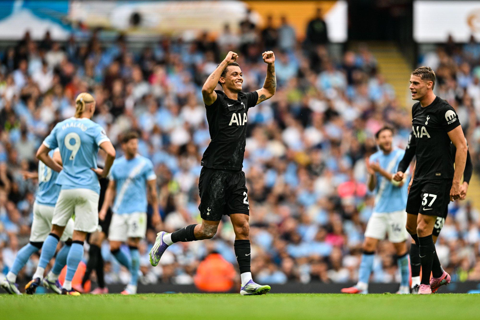 Tottenham kinkis Manchester Cityle hooaja esimese kaotuse ja tuletas meelde eelmise aasta novembrit