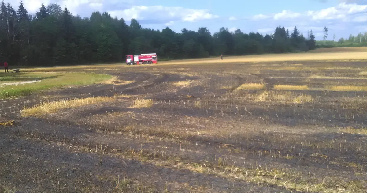 Harjutusele sõitnud päästjad sattusid tulekahjule