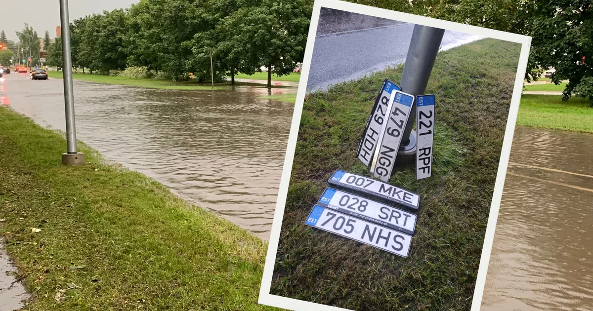«OHVERDUS AUTOMAKSU JUMALALE!» ⟩ Tartu paduvihmas kaotsi läinud numbrimärgid andsid naljahammastele tööd