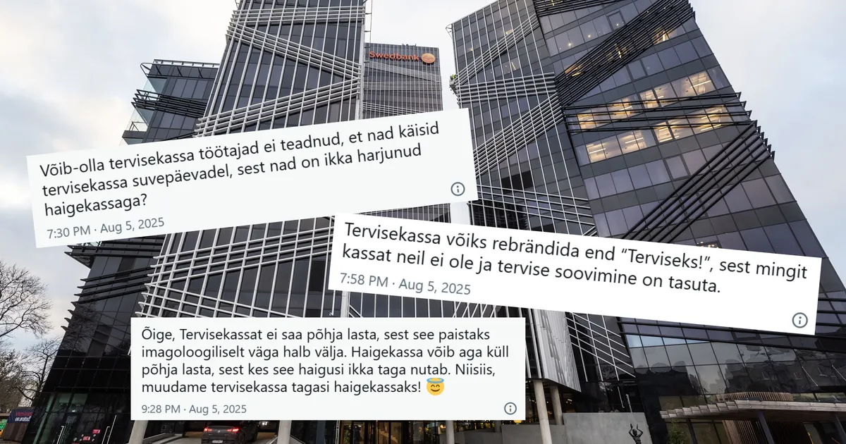 SÄUTSUD ⟩ Kassata «Terviseks!» ja lossirämmar: tervisekassa peoskandaal pakub sotsiaalmeedias nalja