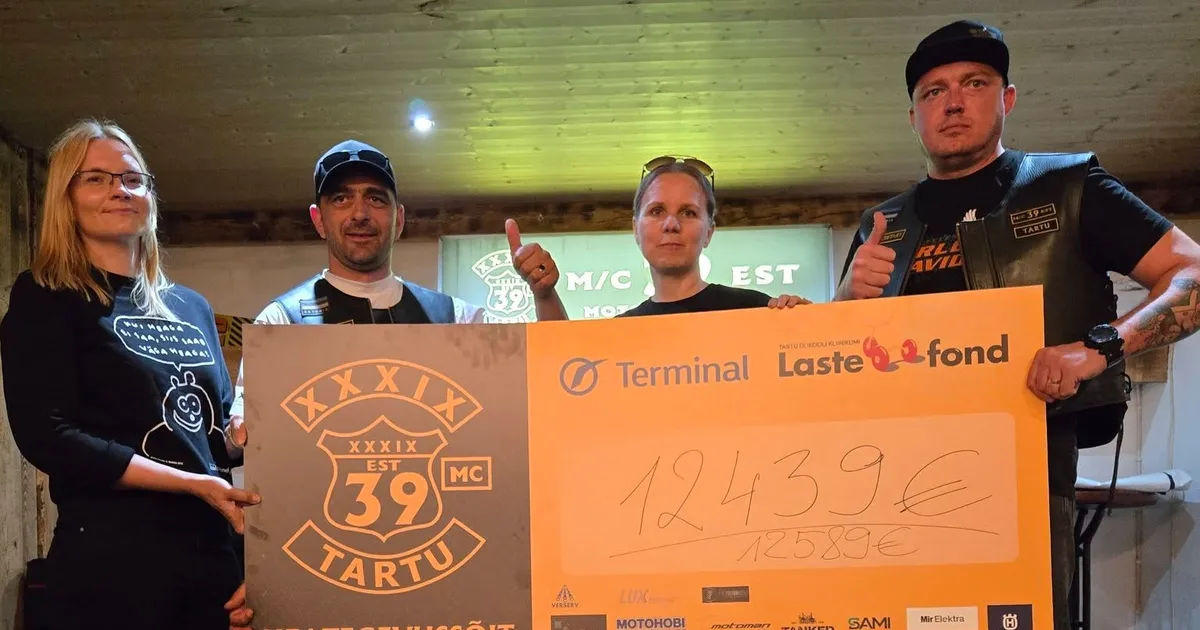 Mootorratturid kogusid suure summa raha, et aidata lastel raviprille osta