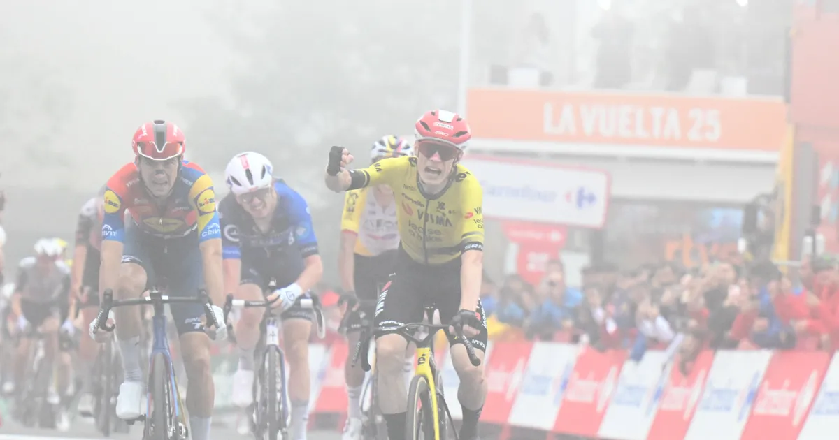 VIDEO ⟩ Vueltal kukkunud Vingegaard võitis teise etapi