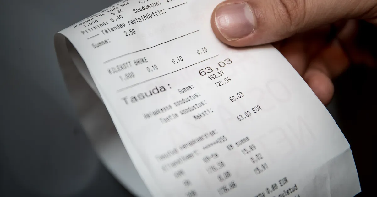 Esmaspäevast kaob kohustus ostutšekke anda