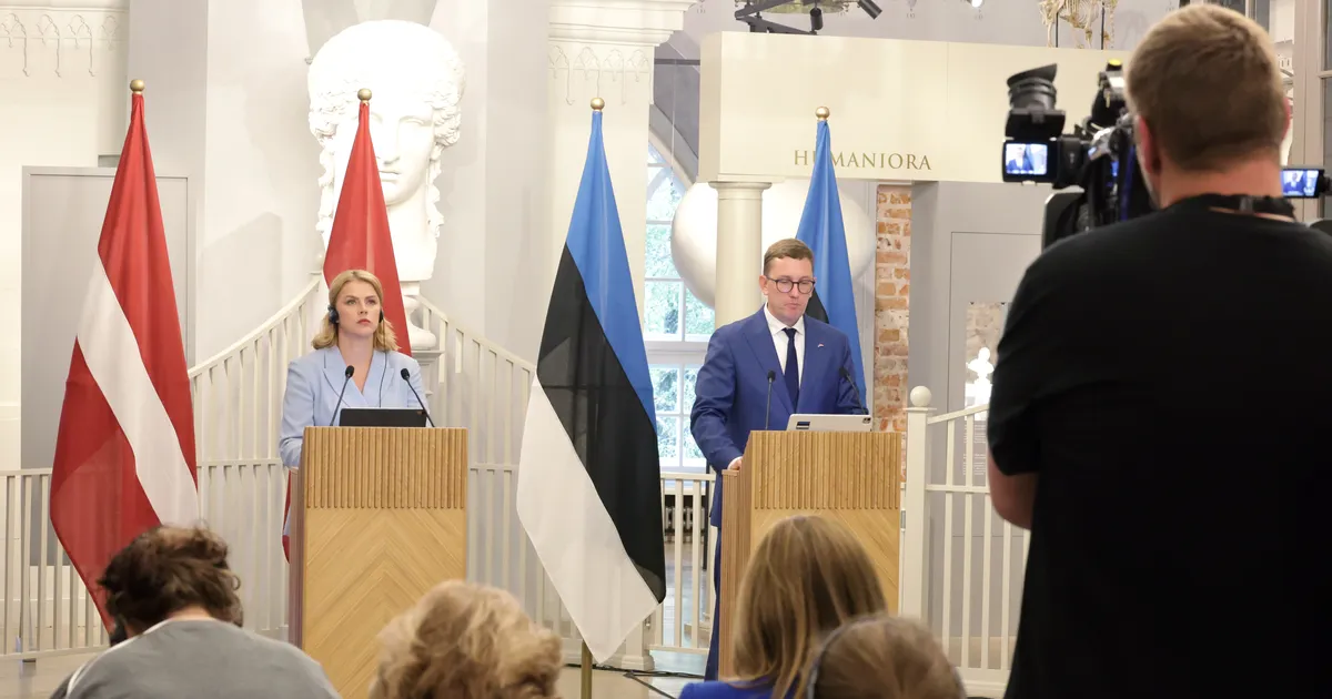 Eesti ja Läti valitsus pidasid Tartus ühise istungi