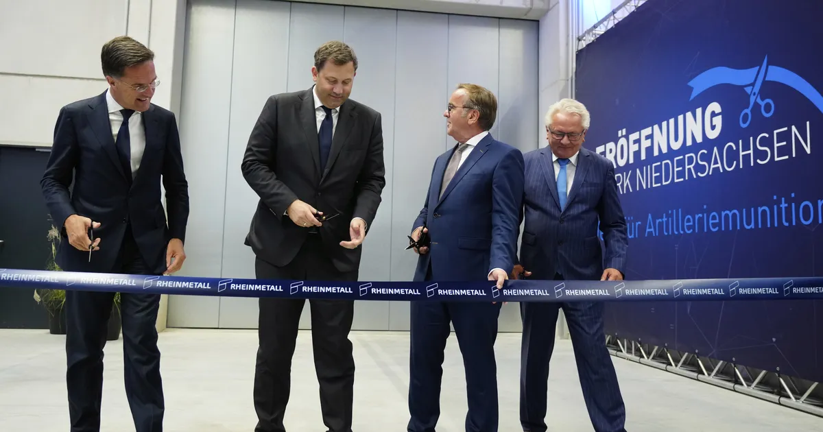 Rutte tervitas Euroopa suurima laskemoonatehase avamist Saksamaal