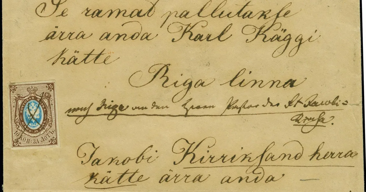 AJALUGU ⟩ Eestiga seotud haruldased Venemaa kirjad tulevad oksjonile