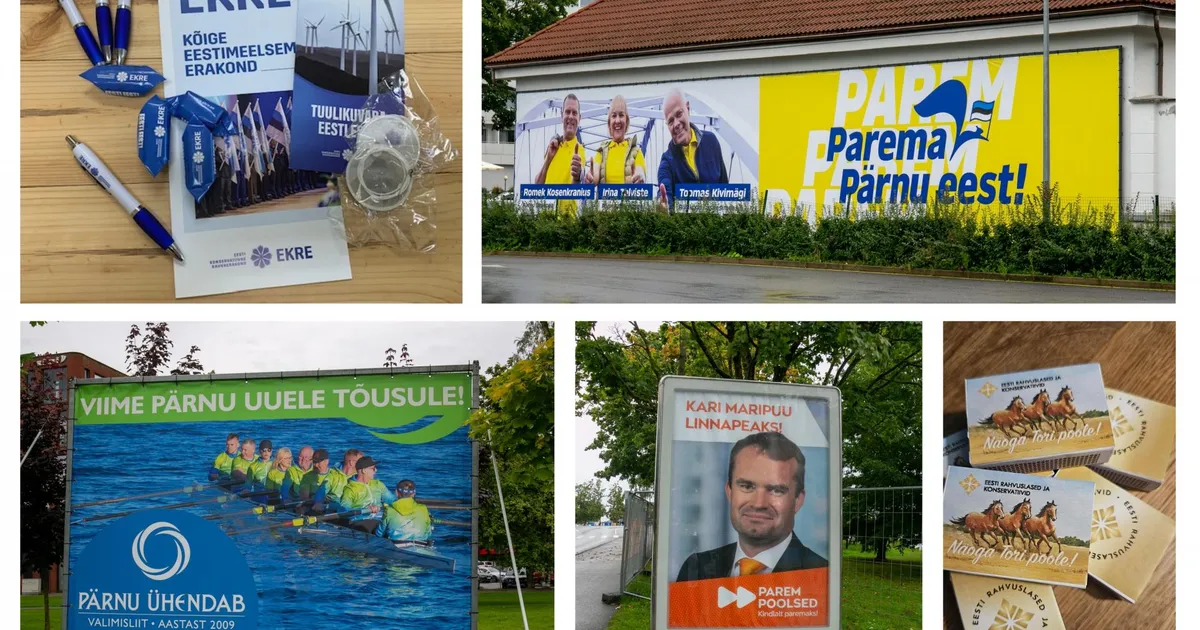 Erakonnad ja valimisliidud püüavad poolehoidjaid nii kohtumiste, ühismeedia kui ka meenetega