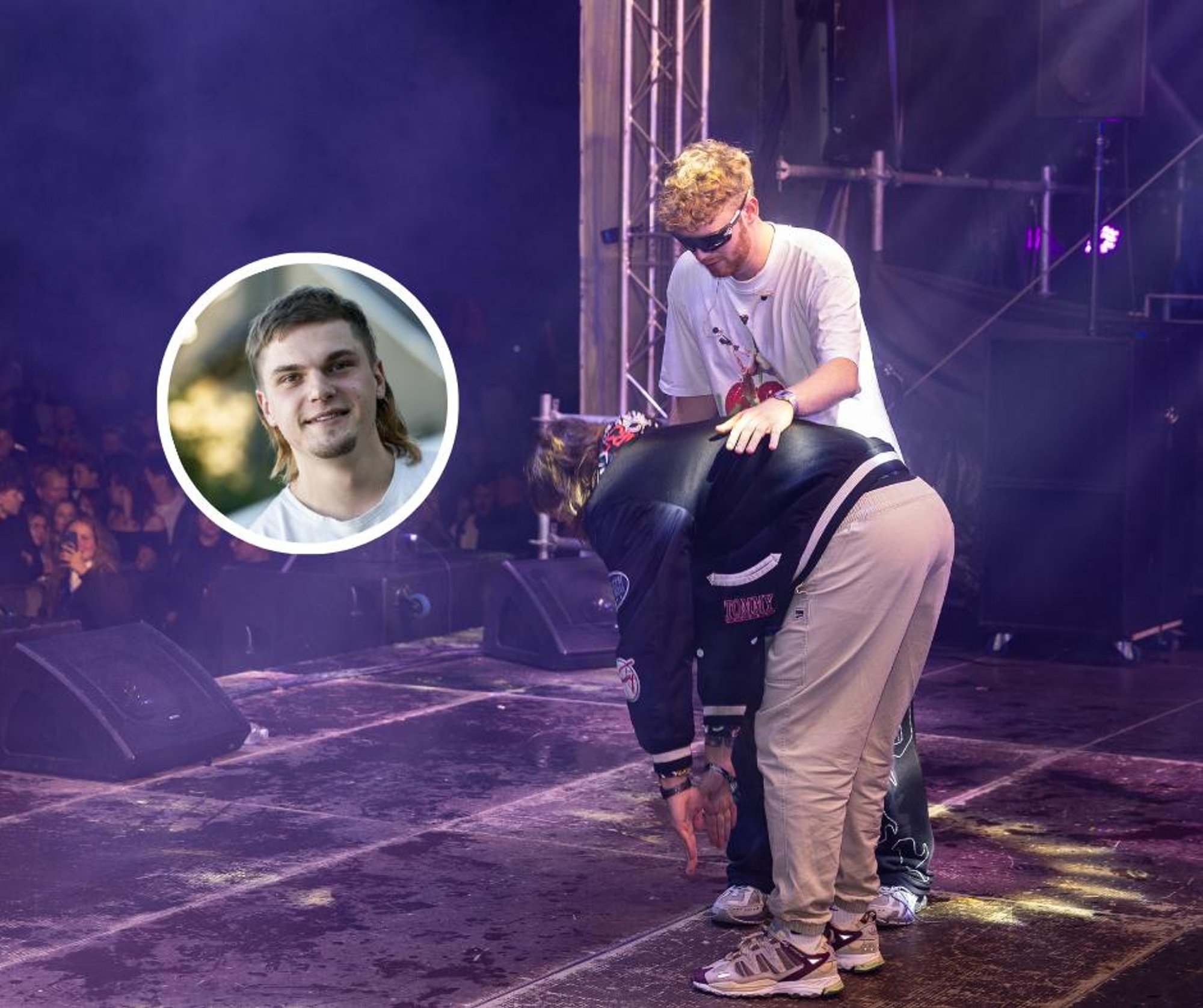 FOTOD ja VIDEOD | Vallatud võtted: Daniel Veinbergs tõmbas Triibupasta sõu ajal tagumiku paljaks