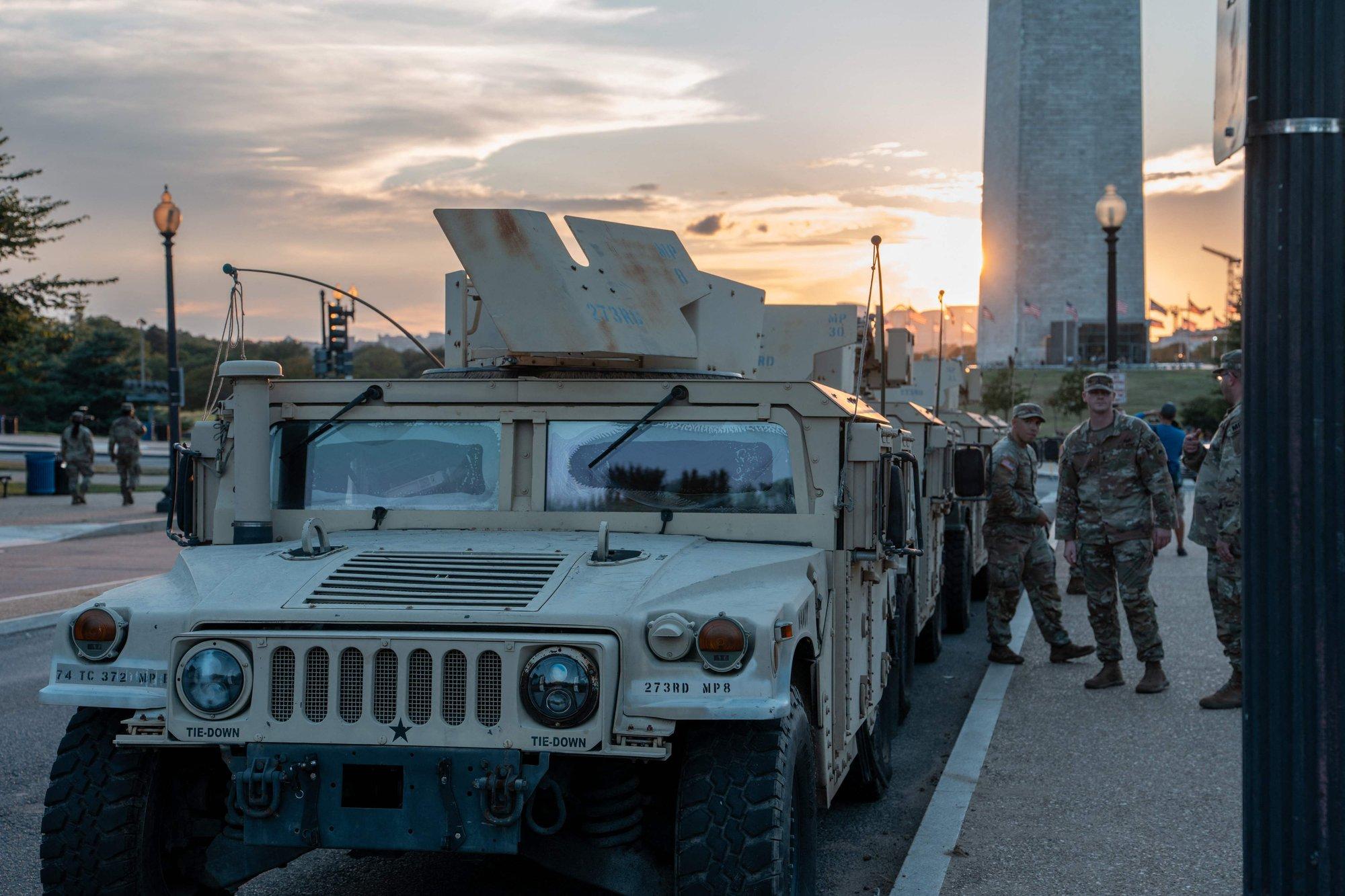 USA rahvuskaardi väed ilmusid Washingtoni, vahistati mitukümmend inimest