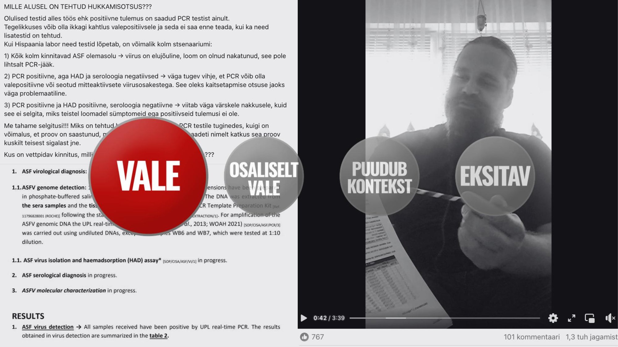 FAKTIKONTROLL | Facebookis eksitab tuhandeid inimesi väide, et Nurme farmis tuvastatud katku ei ole suudetud endiselt tõestada. Teeme asja selgeks