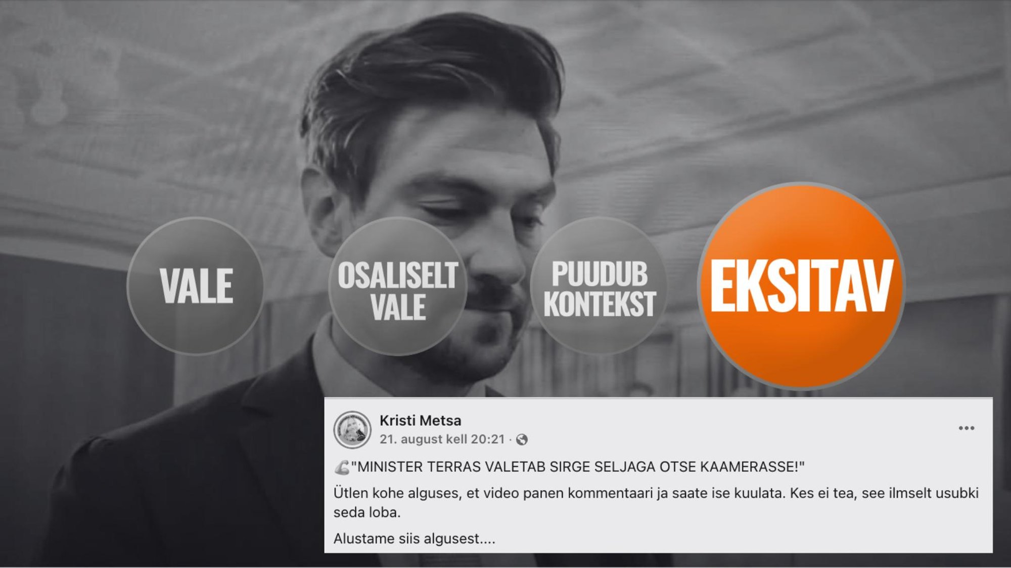 FAKTIKONTROLL | Kas minister Terras valetab kriisiolukorra rahastuse kohta? Selgitame