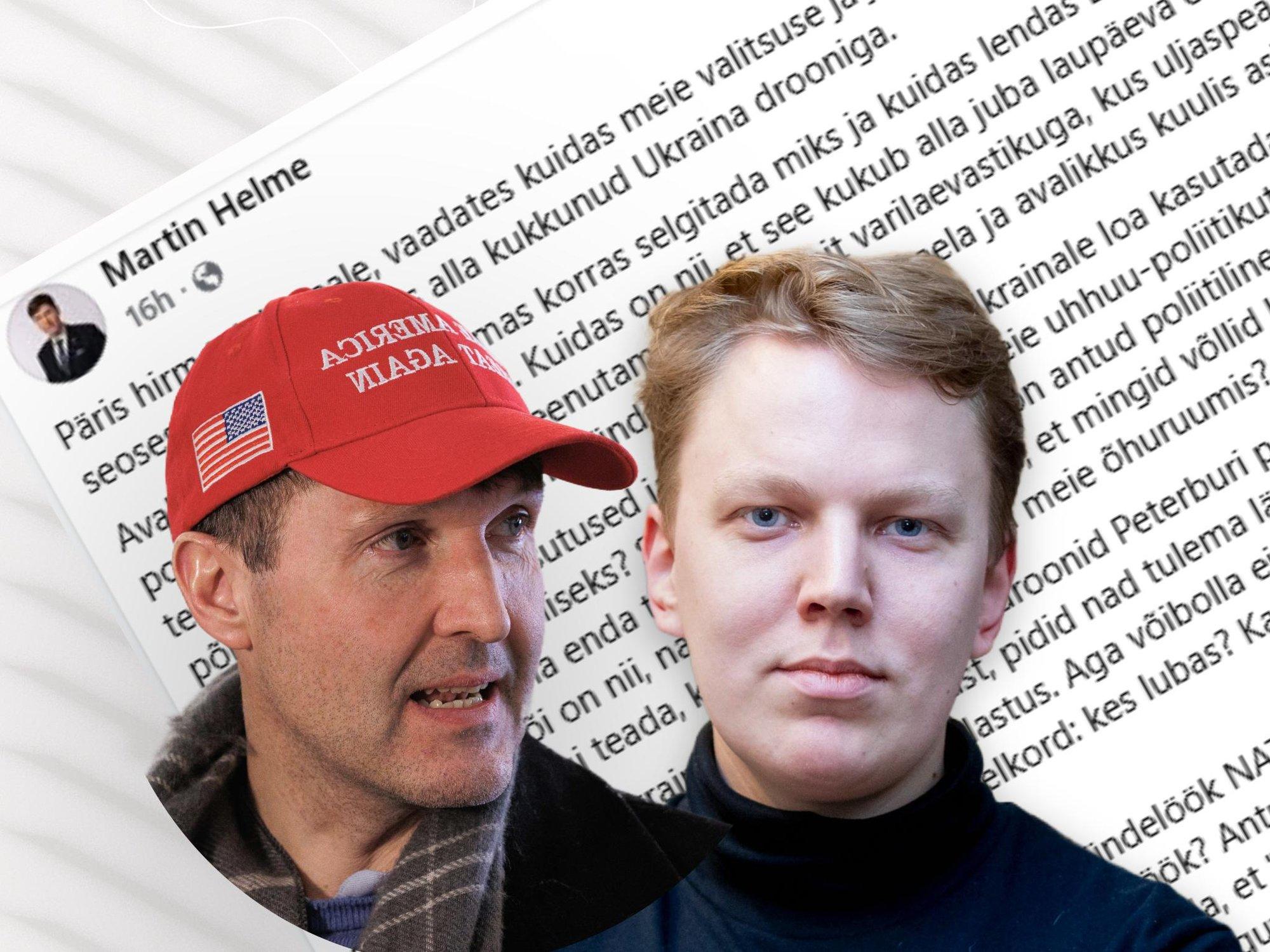 Martin Laine: erakordselt raske on mõista, miks sõnastab Martin Helme ise Venemaale õigustusi Eesti ründamiseks