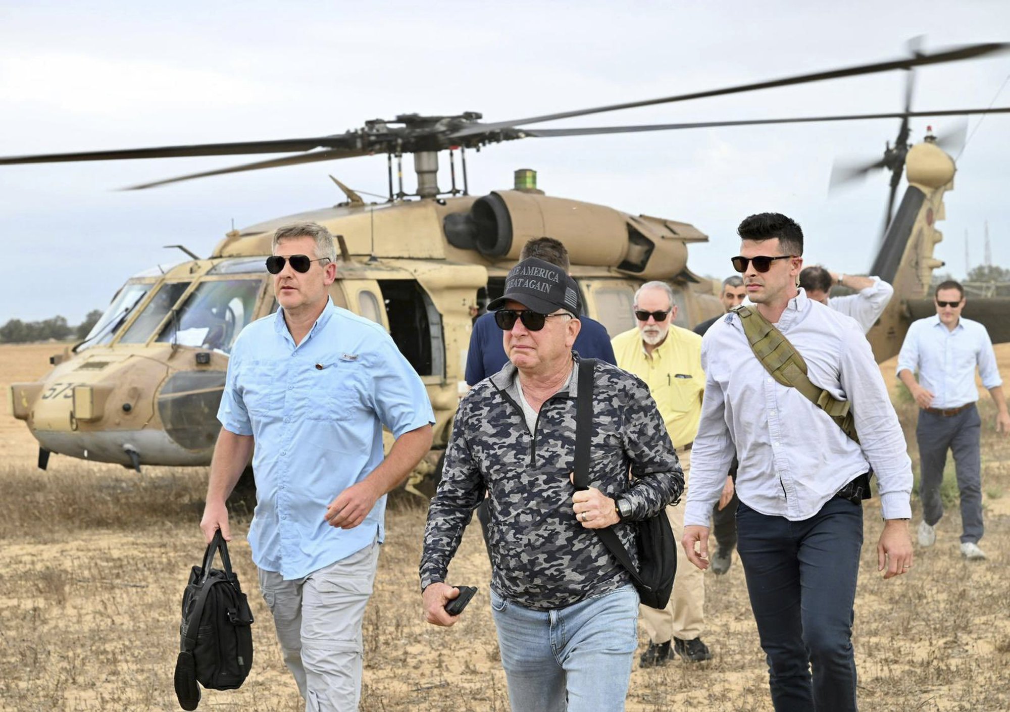 USA Lähis-Ida saadik Witkoff külastas näljahädas kannatava Gaza abijaotuspunkti