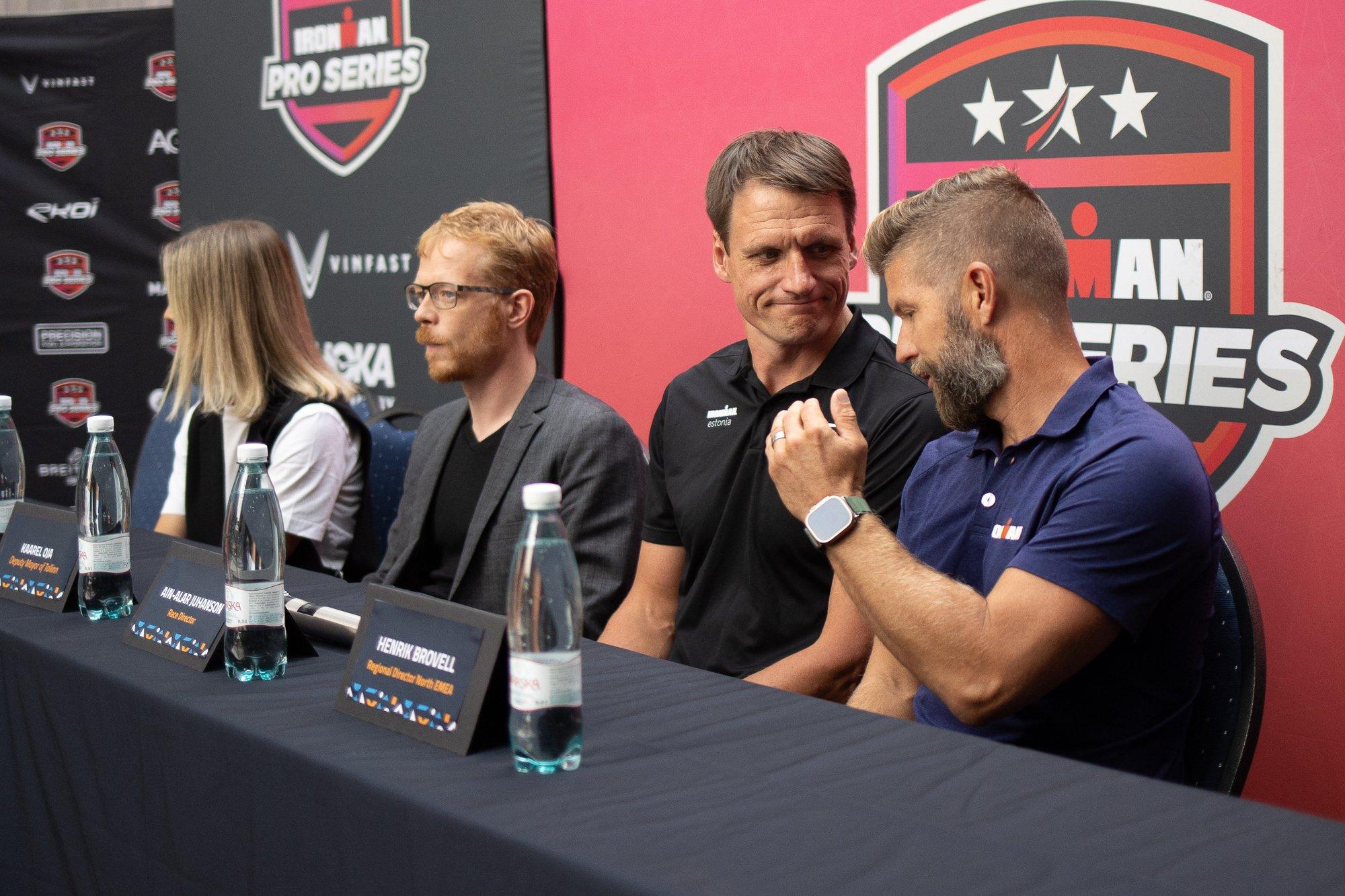 JÄRELVAADATAV | Tallinna Ironmani pressikonverentsil osalesid nii kohalikud kui ka maailma tipud