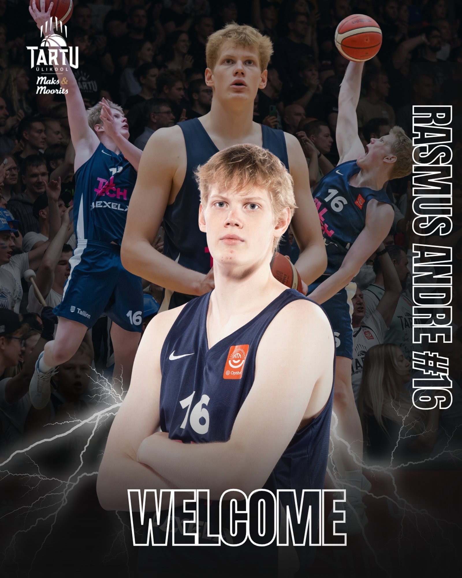 Rasmus Andre jätkab karjääri Tartu Ülikool Maks & Mooritsas