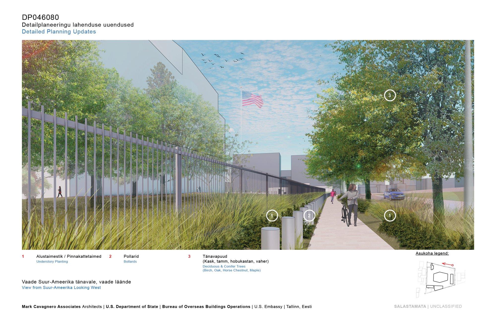Tallinn kehtestas USA saatkonna uue kompleksi detailplaneeringu