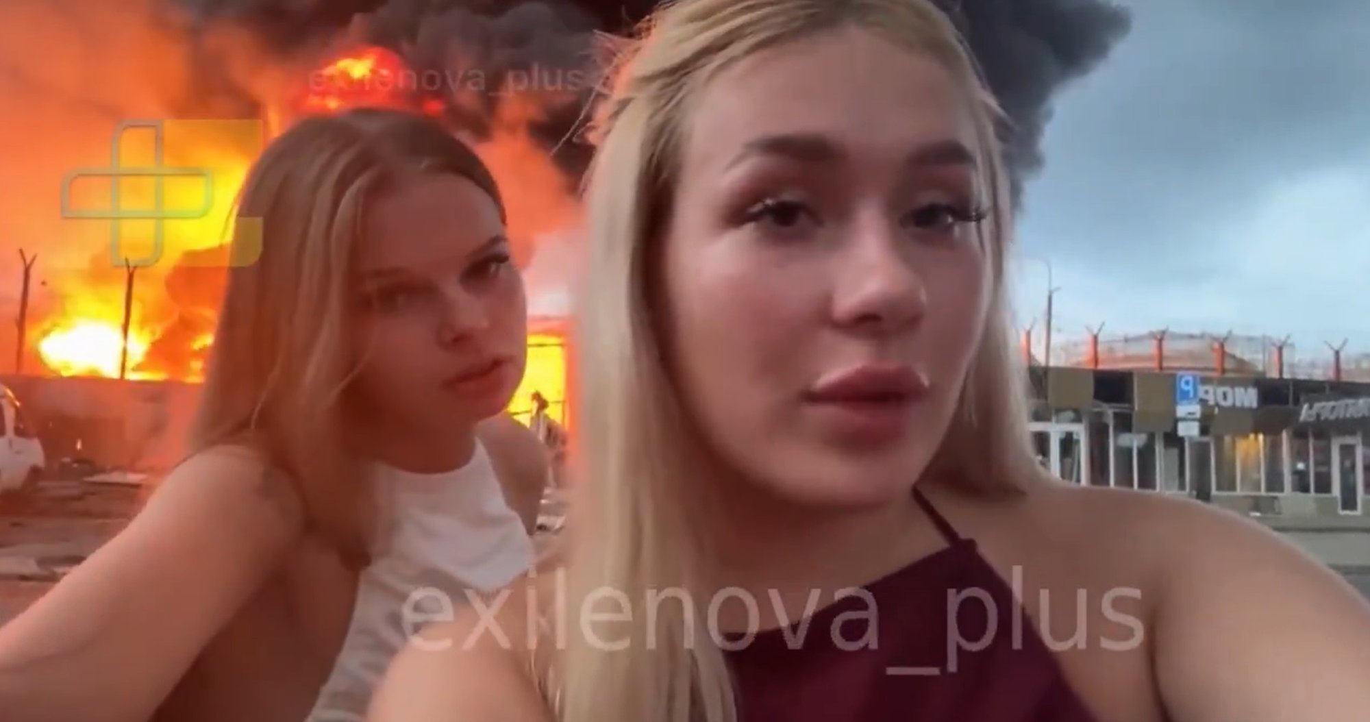 Sotšis karistati põleva naftabaasi taustal TikToki videos poseerinud tüdrukut