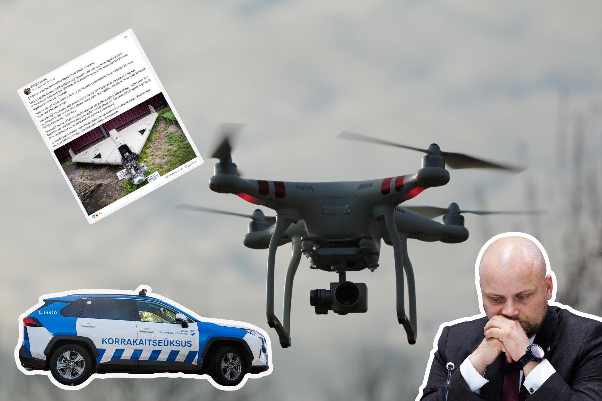 Tallinna ablinnapea Kristjan Järvan tahab anda mupole droonipüssid ja -radari. Mupo neid aga kasutada ei tohi