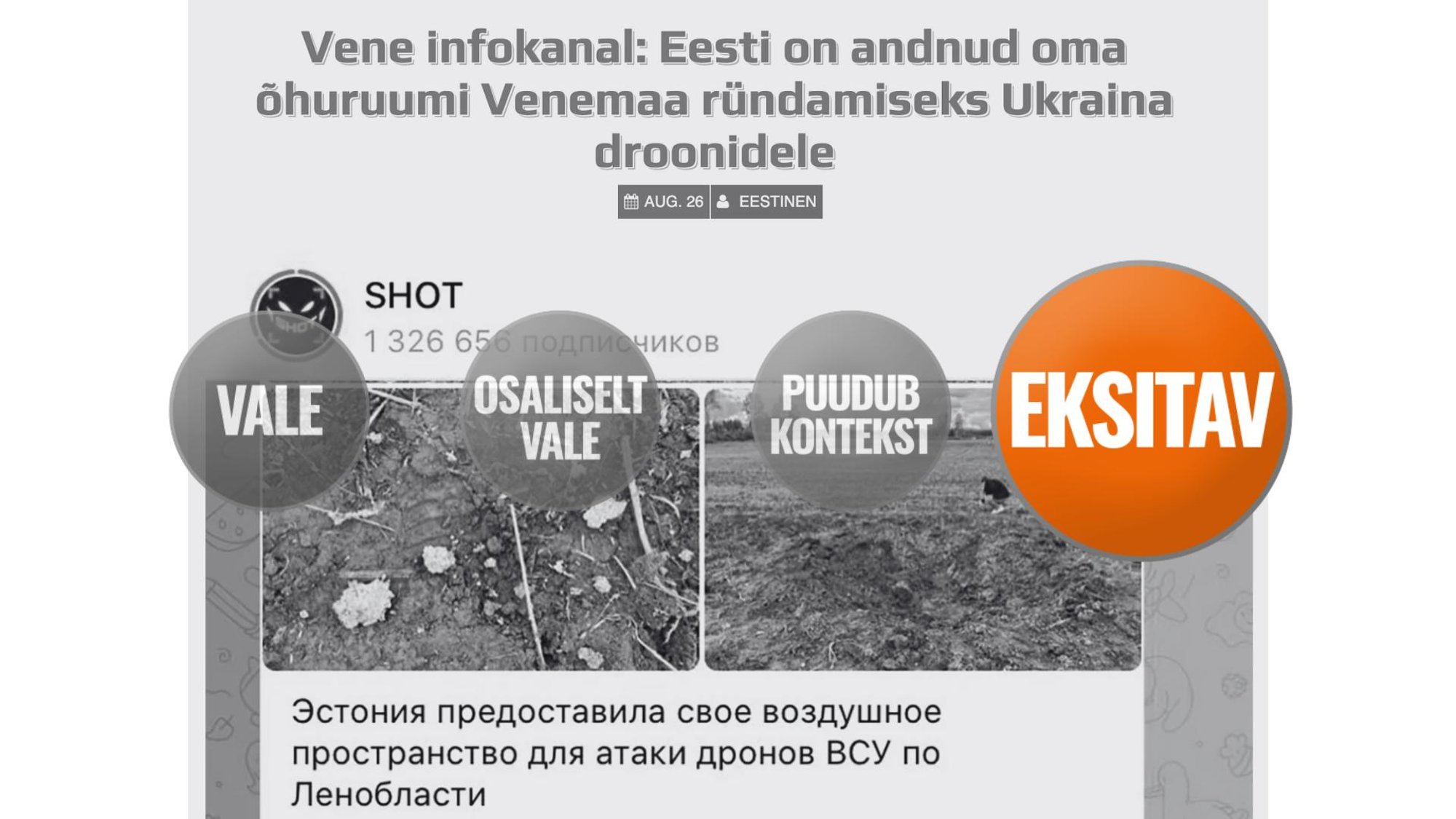 FAKTIKONTROLL | Kas Ukraina kasutab Eesti õhuruumi Venemaa ründamiseks? Lükkame kahtlused ümber