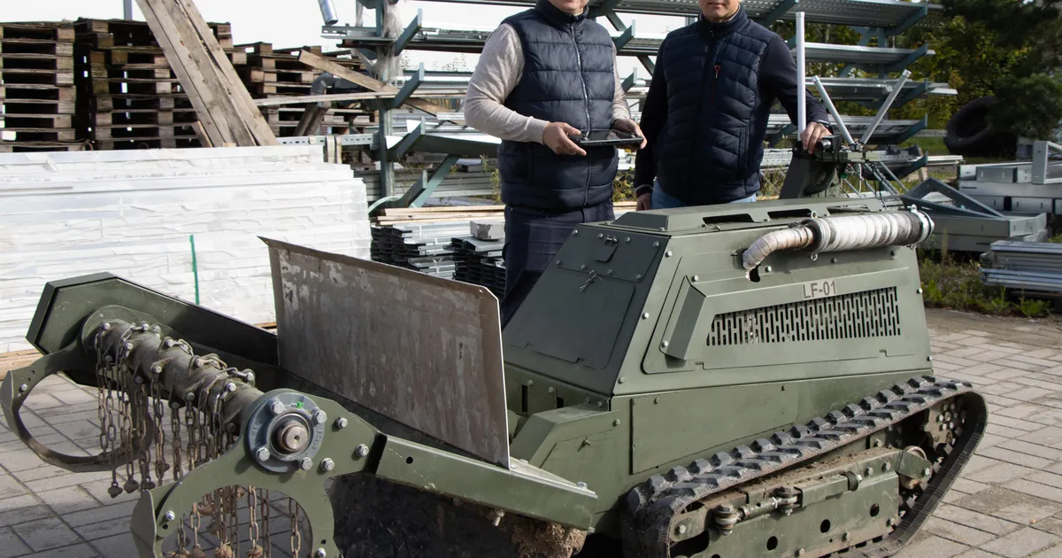 Viljandi insenerid lõid sapööride elu säästva roboti – selle massiline kasutamine annaks lahinguväljal suure eelise