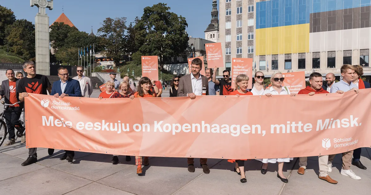 FOTOD ⟩ Sotsiaaldemokraadid andsid Tallinnas üle valimisnimekirja