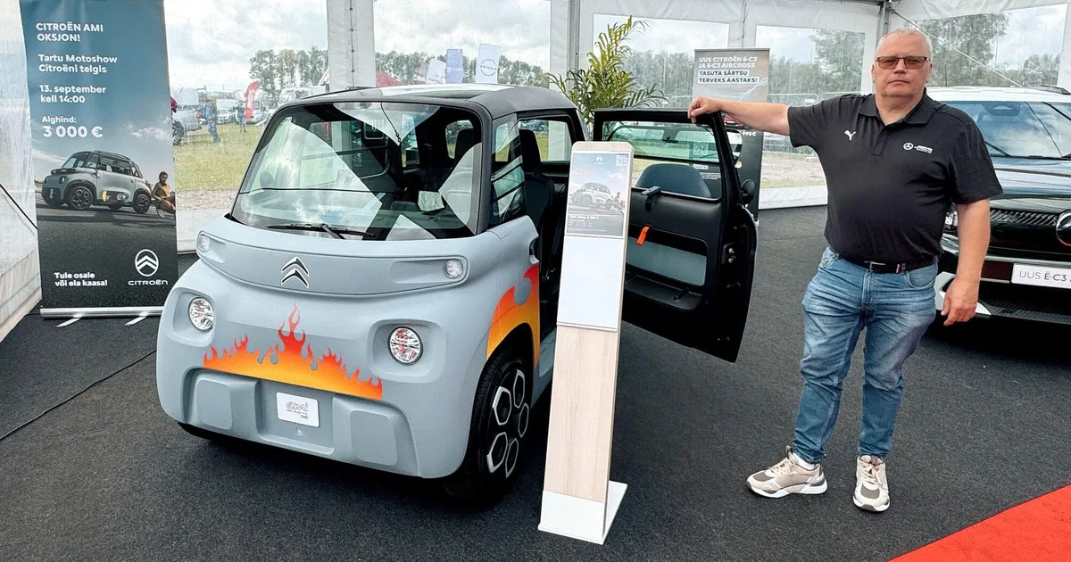 Tartu autokool hakkab noori õpetama oksjonilt võidetud pisikese elektriautoga