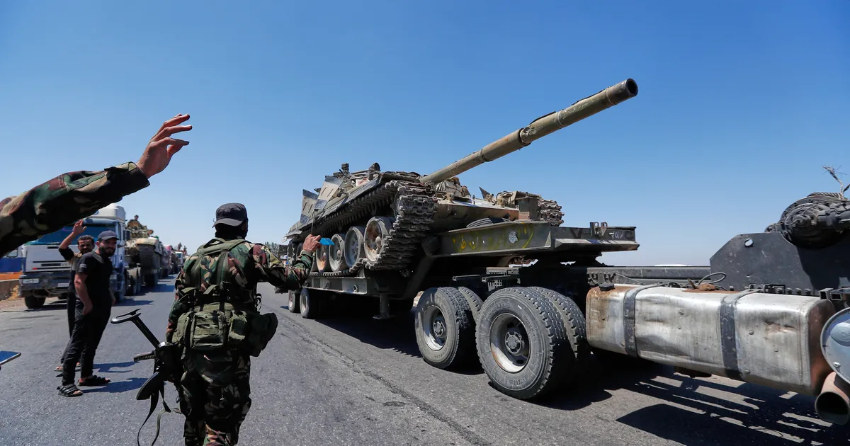 Süüria viis raskerelvastuse riigi lõunaosast ära