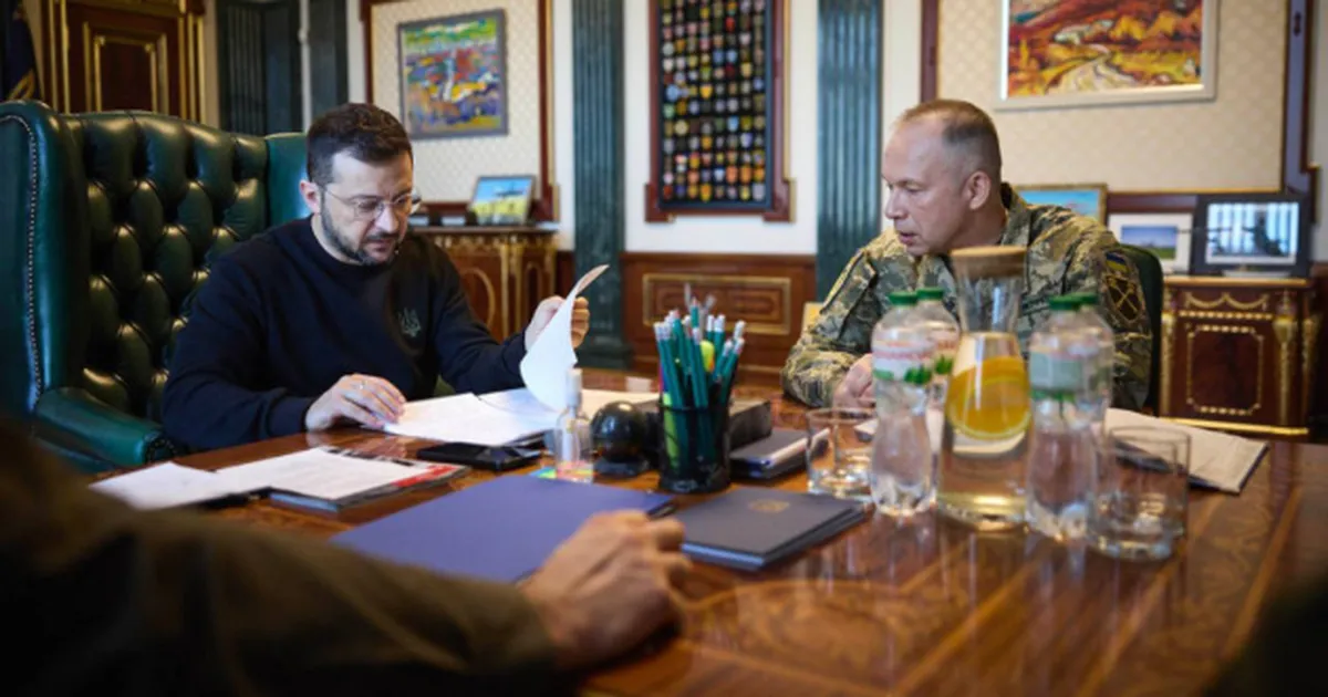 Zelenskõi kuulas ära ülemjuhataja ettekanded olukorrast lahinguväljal