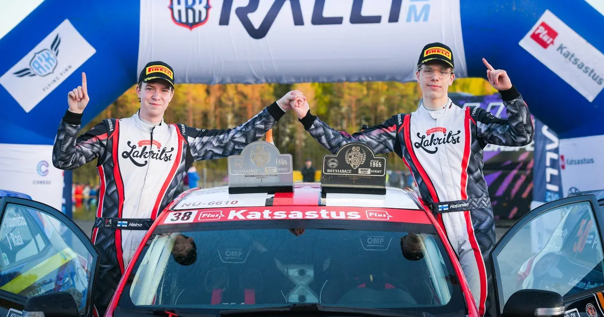 Järgmine Kalle Rovanperä? 15-aastane ralliäss võitis kaks Soome meistritiitlit