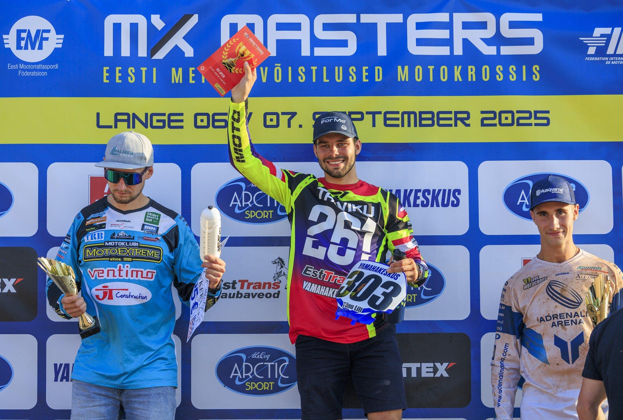 FOTOD JA VIDEOD | Langel selgusid Eesti meistrid motokrossis, MX Open klassis triumfeeris Talviku