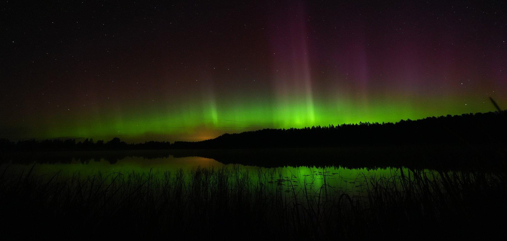 FOTOD | Võrumaa taevas võis öösel virmalisi näha