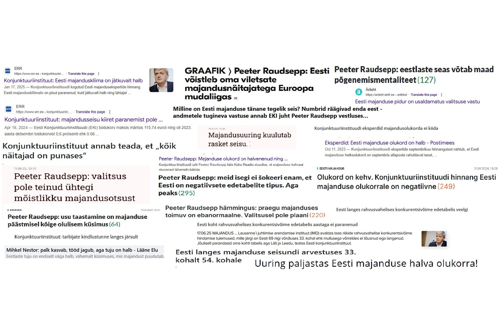 JUHTKIRI | Andmed Eesti majanduse seisu kohta peavad saama korda. Ja kohe!