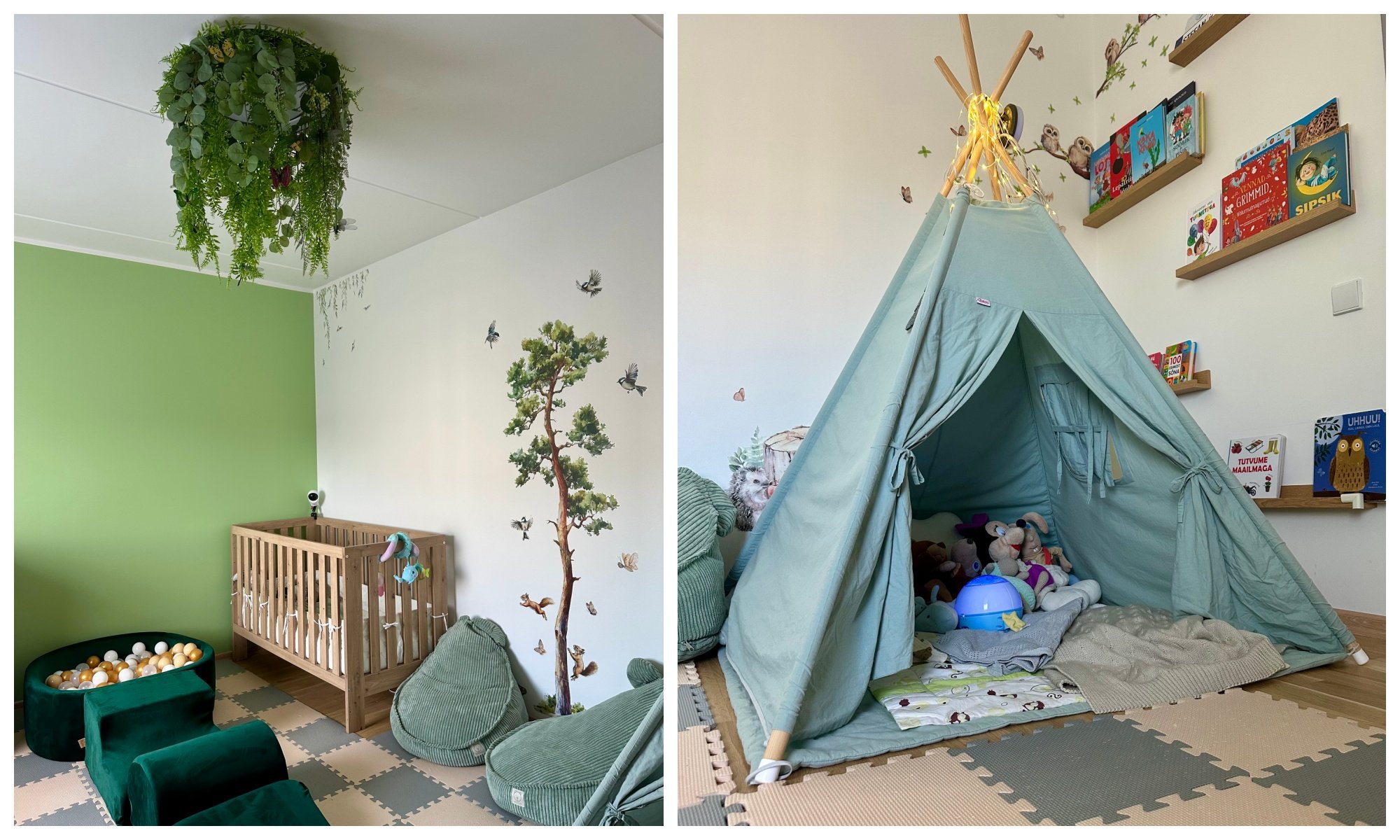 Fotovõistlus „Minu armas lastetuba“ | Loodusest inspireeritud roheline tuba
