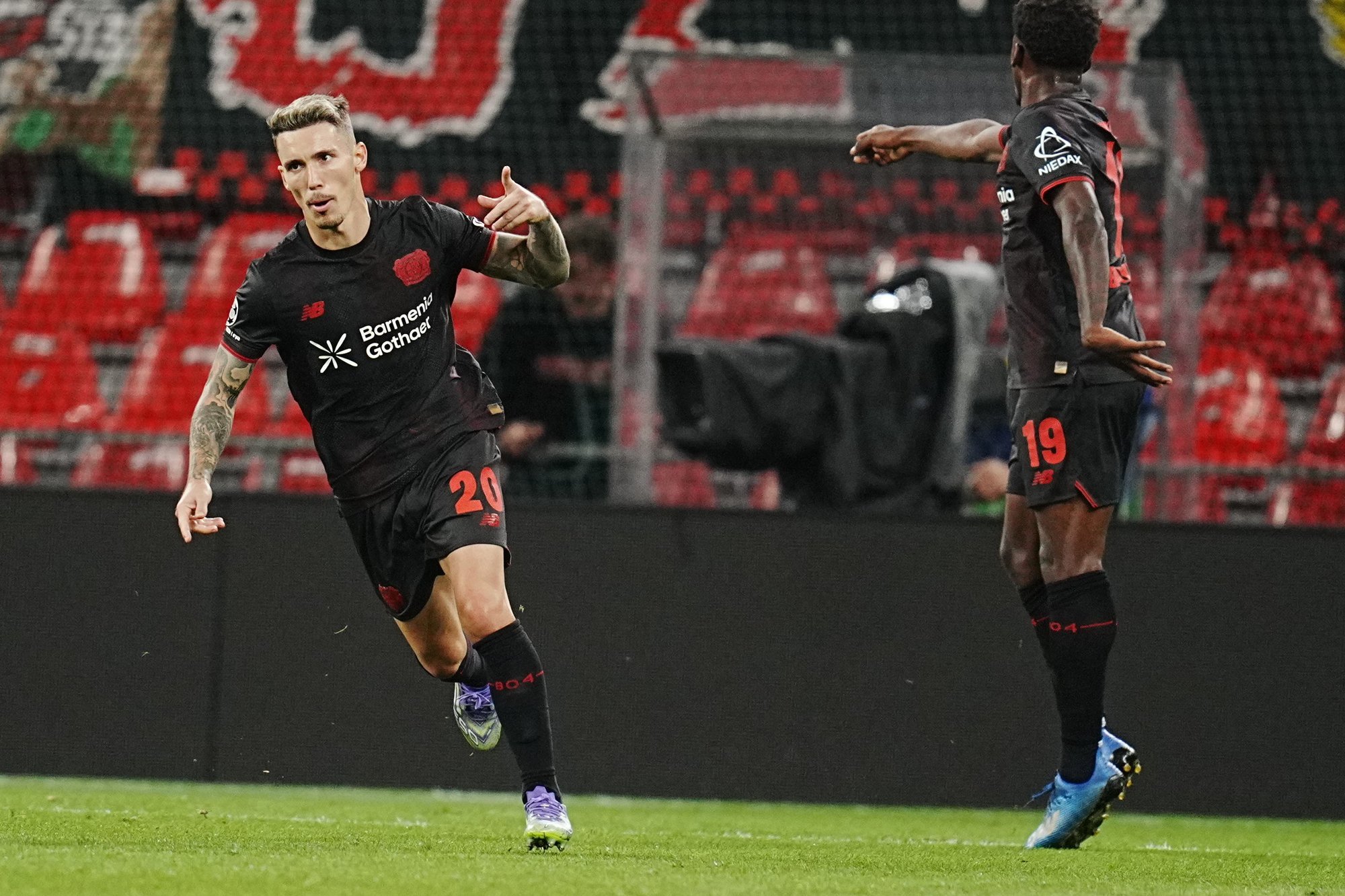 Lisaminutite värav päästis Leverkusenile Meistrite liigas taanlaste vastu viigipunkti