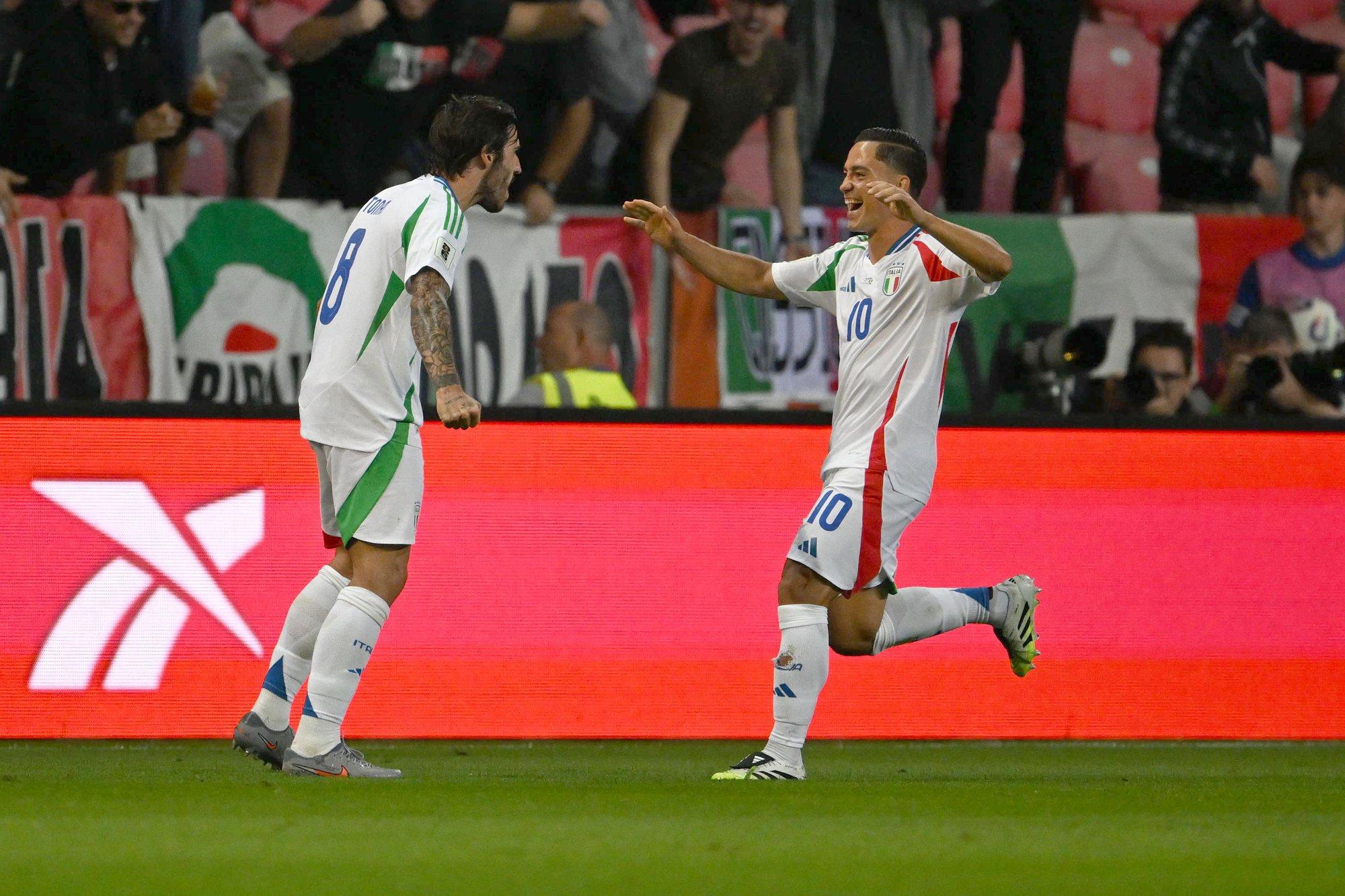 Itaalia lõi ka Iisraelile viis väravat, kuid võttis oma võrgust välja neli palli